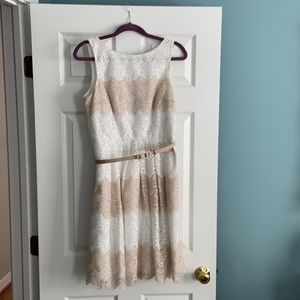 White House black market lace dress size 8